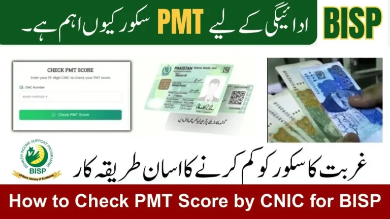 How to Check PMT Score by CNIC for BISP & Ehsaas 2025 (4 Simple Methods)
